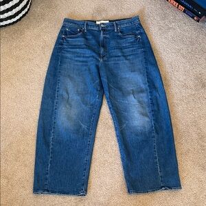 Lil’ Mother Full-Pipe Flood Barrel Jeans